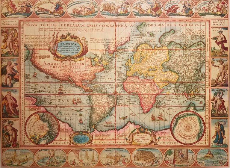 Nova Totius Terrarum Orbis Geographica by Jansson and Van Den Keere