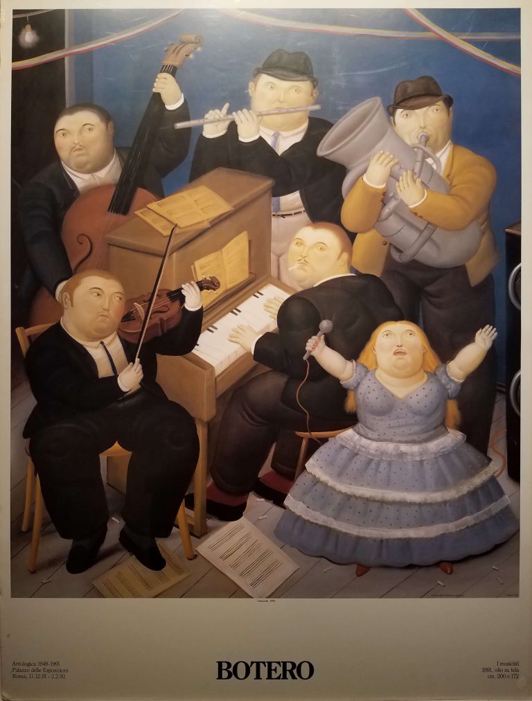 Print Art By Fernando Botero | I Musicisti | Abreu Gallery